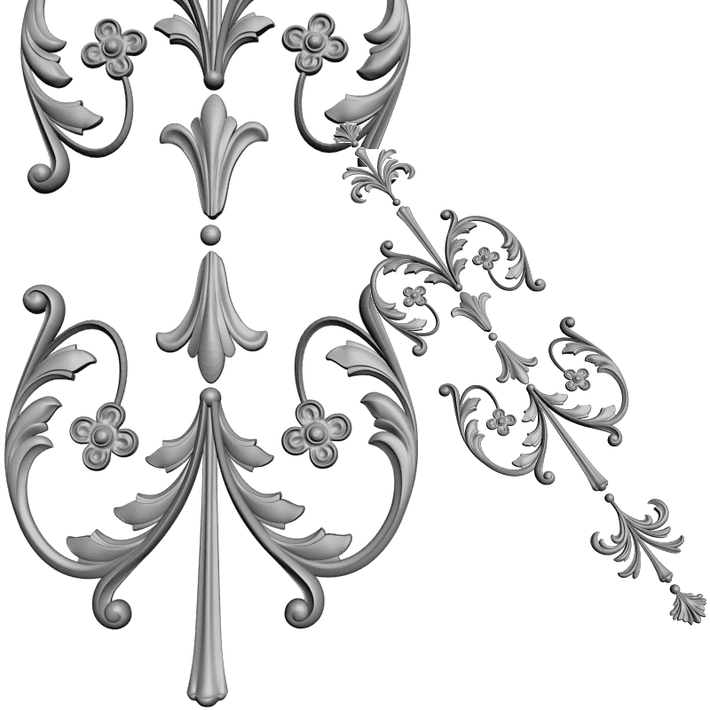 картинка Накладка резная D10-130 3D-STL.COM