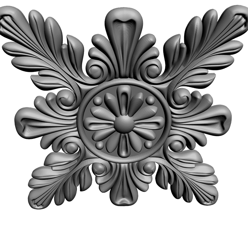 картинка Розетка резная D16-039 3D-STL.COM