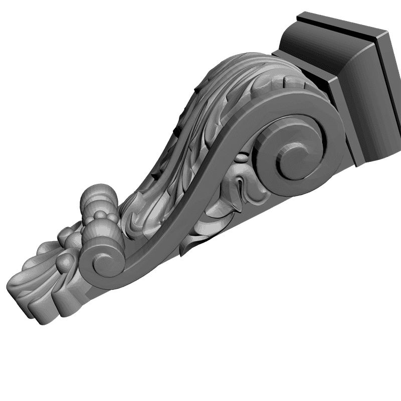 3d модели. картинка Кронштейн резной D9-084 3D-STL.COM. 