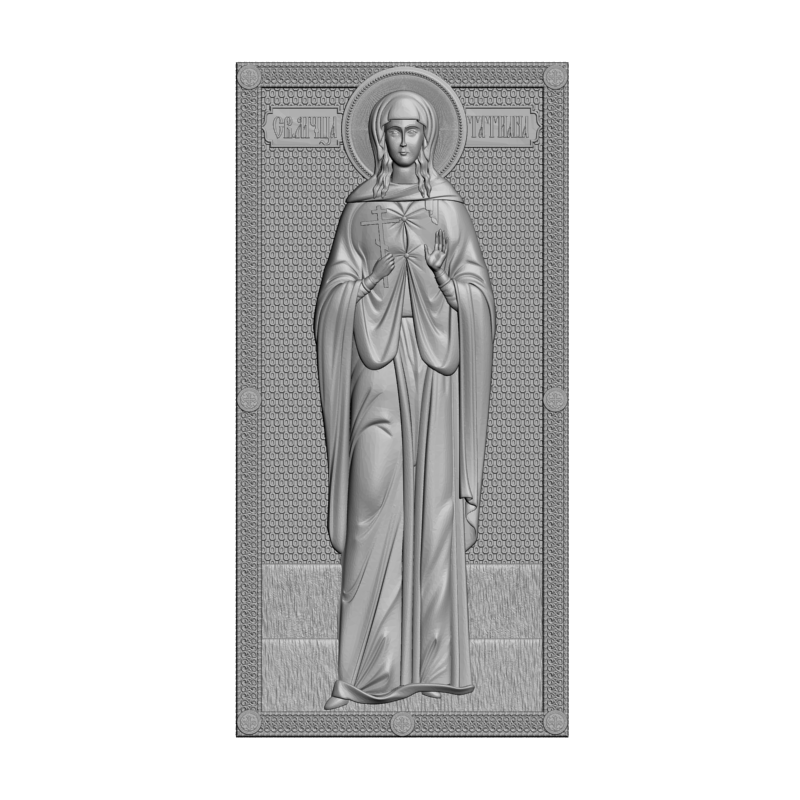 картинка Святая Татьяна V3-471 3D-STL.COM