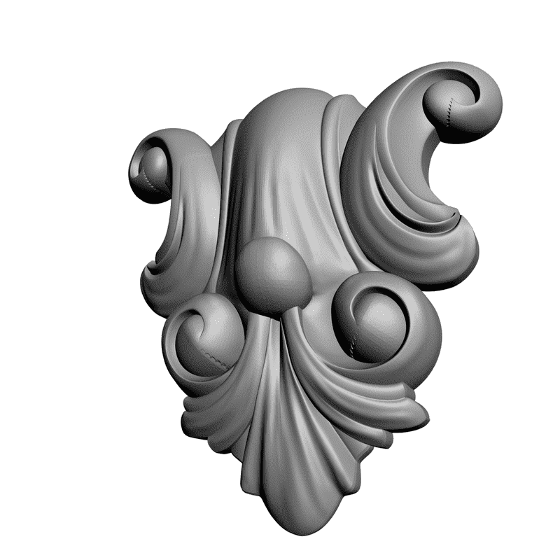 картинка Кронштейн резной D9-006 3D-STL.COM
