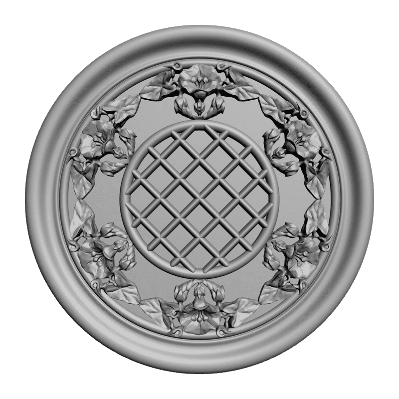 картинка Розетка резная D16-014 3D-STL.COM