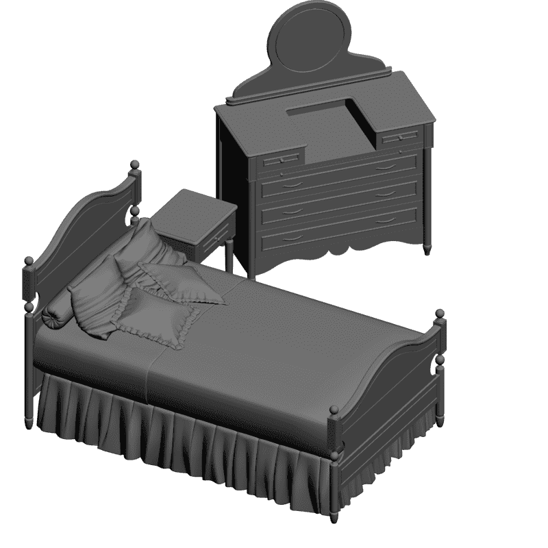 картинка Спальня M4-167 3D-STL.COM