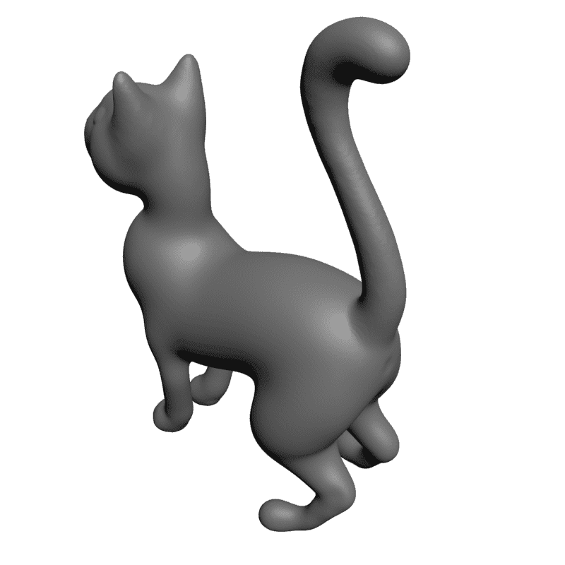 картинка Кошка F1-169 3D-STL.COM