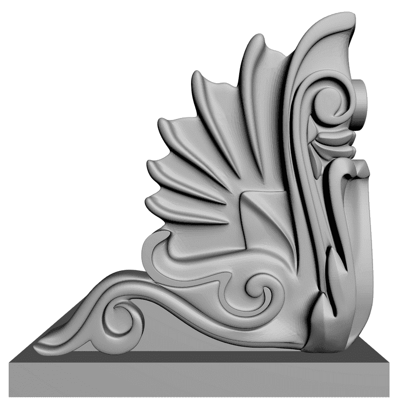 картинка Угловой элемент D19-009 3D-STL.COM
