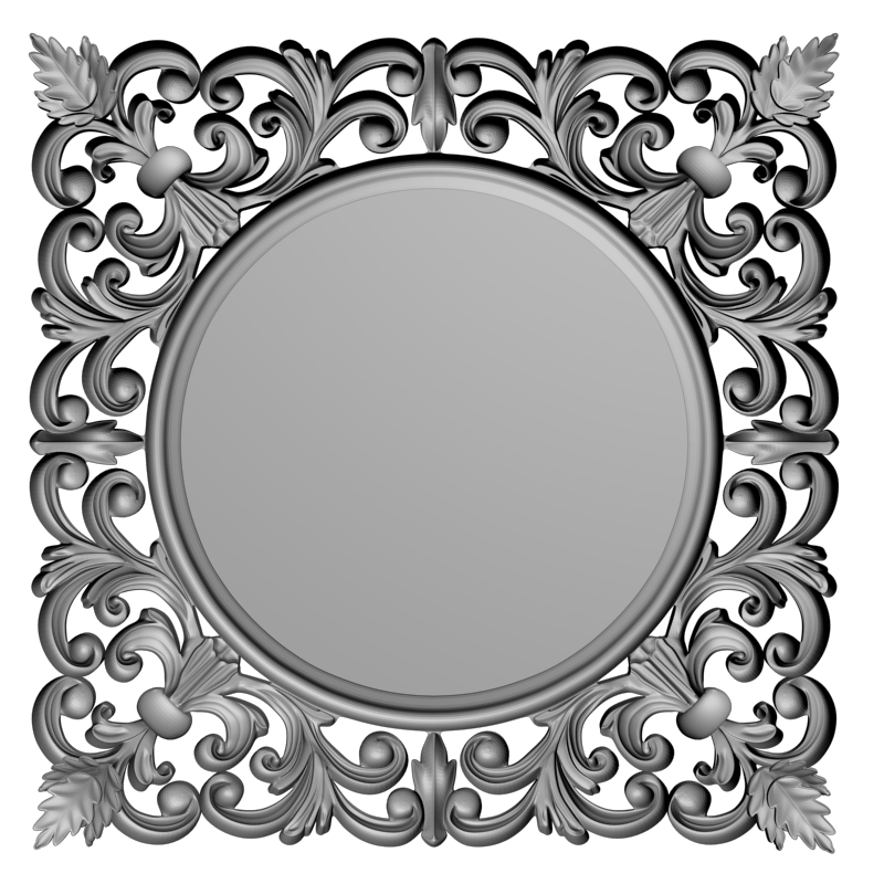 картинка Рамка резная D14-632 3D-STL.COM