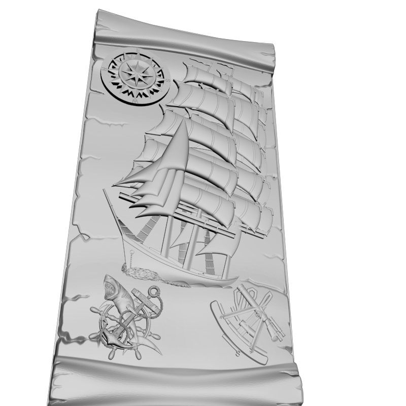 картинка Корабль с другими канатами PI2-095 3D-STL.COM