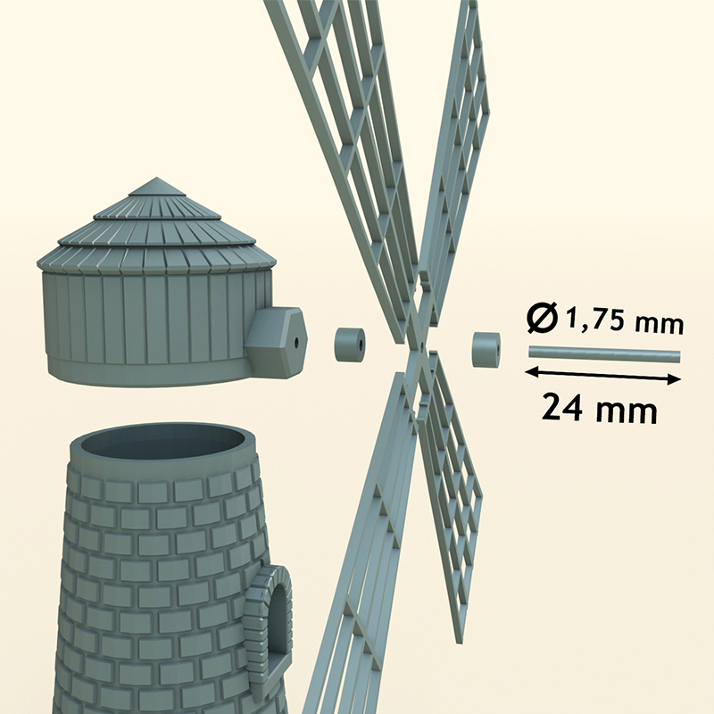 картинка мельница 3D-STL.COM