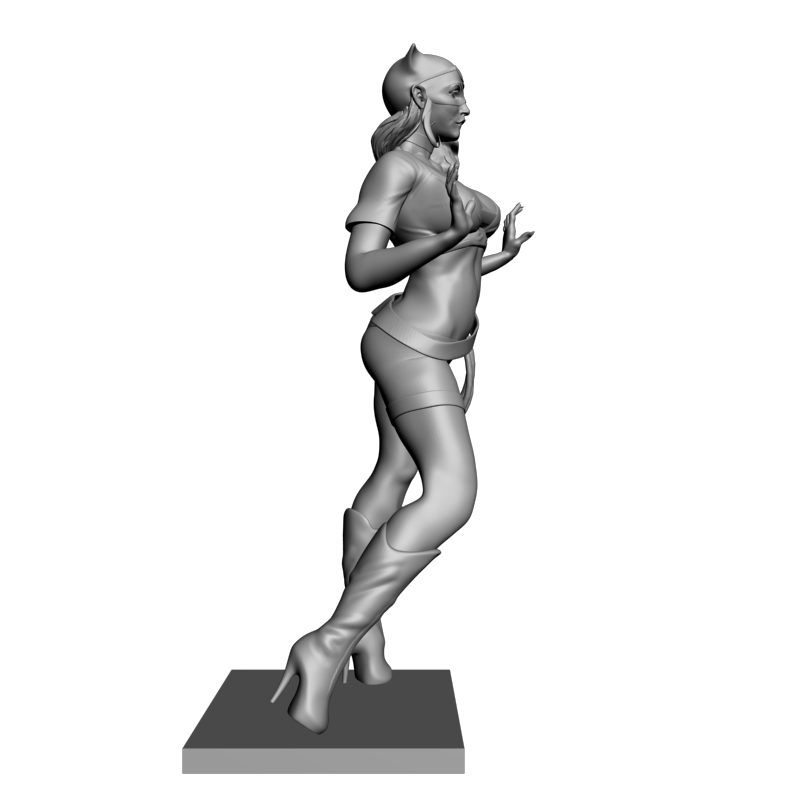 картинка Женщина-кошка L3-423 3D-STL.COM