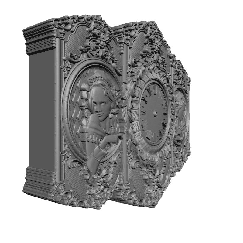 картинка Часы с портретом P3-091 3D-STL.COM
