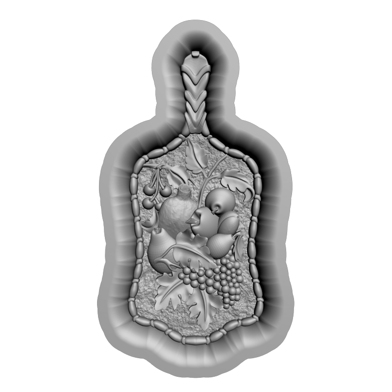 картинка Доска с фруктами P4-594 3D-STL.COM