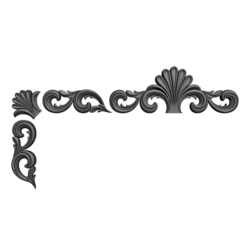 картинка Накладка декоративная рамная D10-385 3D-STL.COM