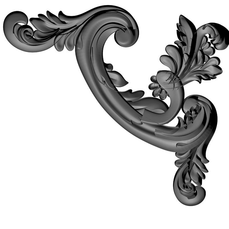картинка Угловой элемент D19-061 3D-STL.COM