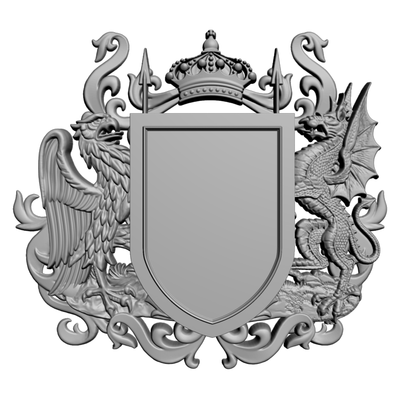 картинка Фамильный герб RG1-113 3D-STL.COM