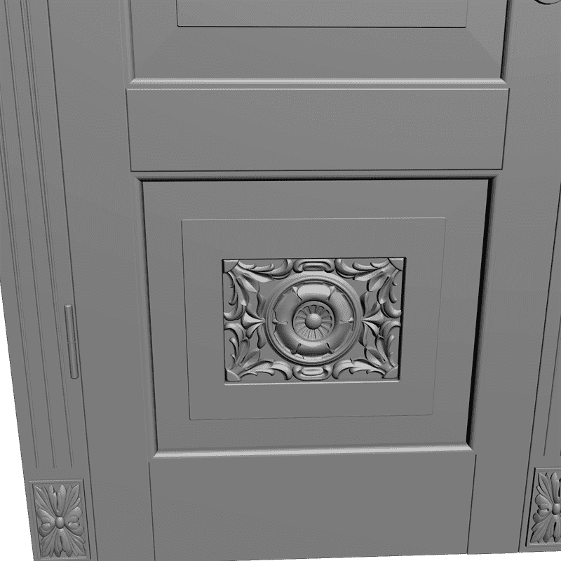 картинка Дверь резная H3-016 3D-STL.COM