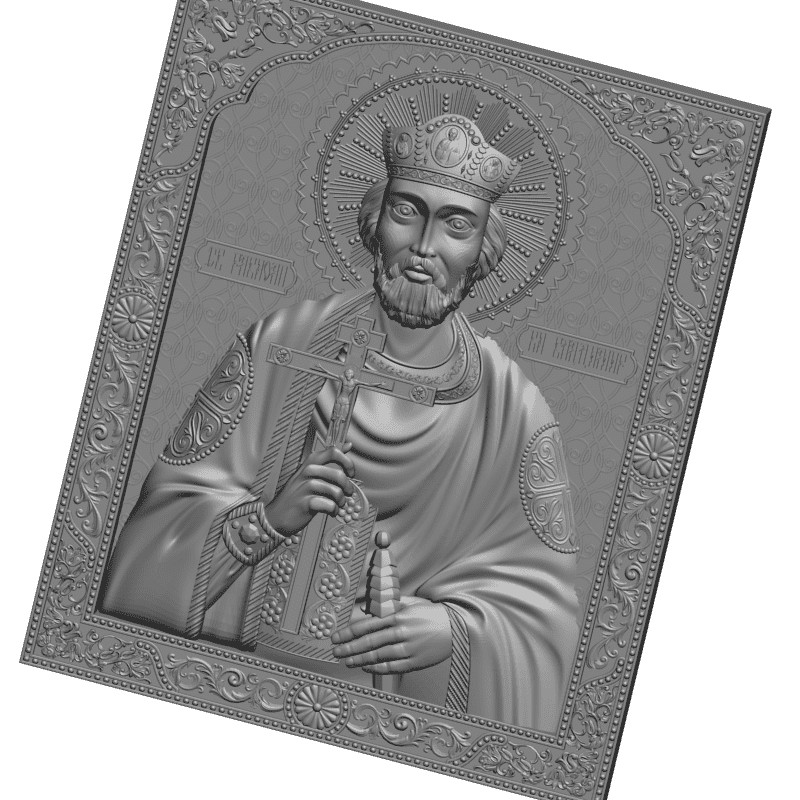картинка Святой равноапостольный князь Владимир V3-326 3D-STL.COM