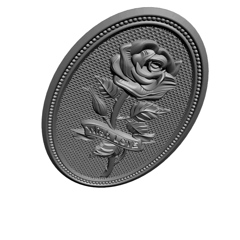 картинка Роза P4-098 3D-STL.COM