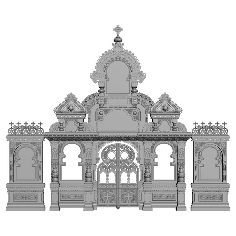 картинка Иконостас V2-007 3D-STL.COM