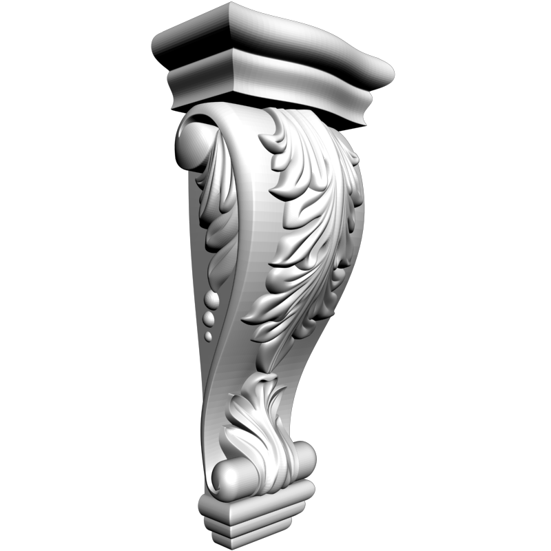 картинка Кронштейн резной D9-181 3D-STL.COM