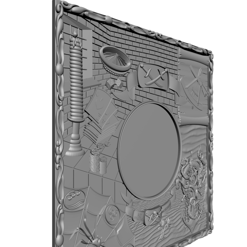 картинка Нарды без звезды PI2-098 3D-STL.COM