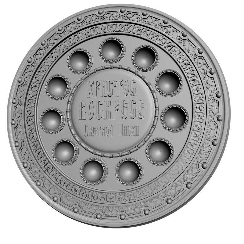 картинка Подставка для пасхальных яиц V8-004 3D-STL.COM