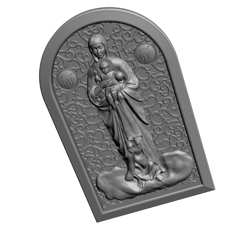 картинка Богородица Валаамская V3-380 3D-STL.COM