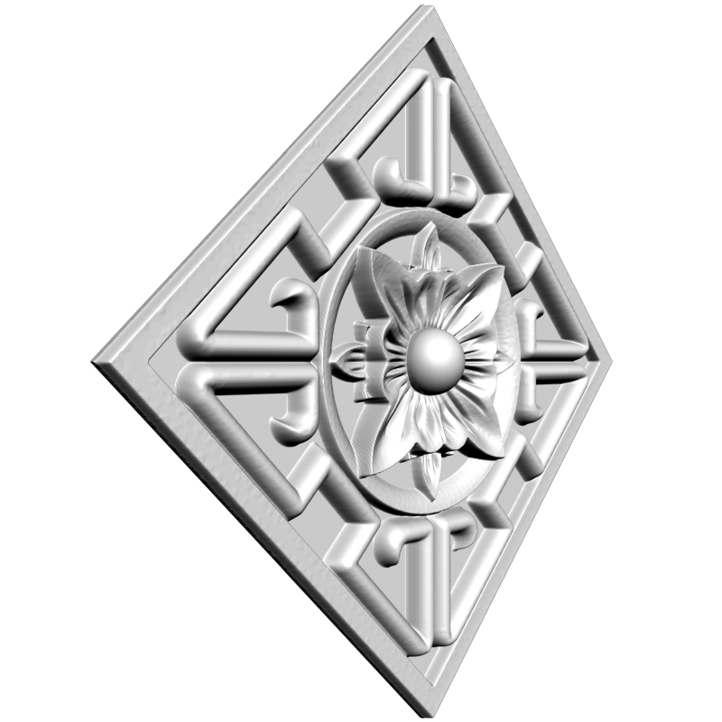 картинка Розетка резная D16-295 3D-STL.COM