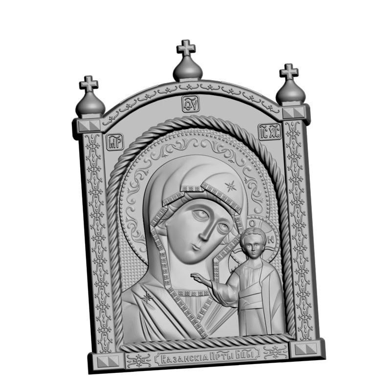 картинка Казанская Богородица V3-432 3D-STL.COM