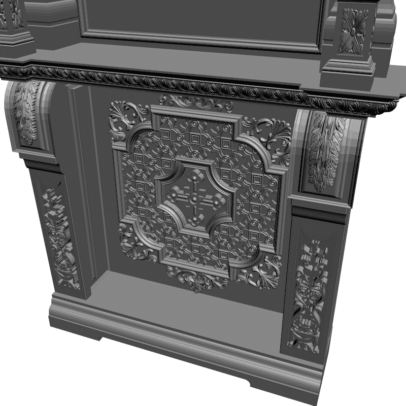картинка Киот напольный V4-001 3D-STL.COM