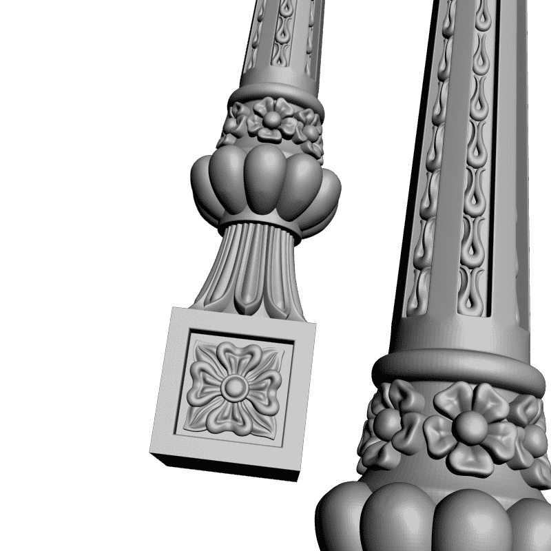 картинка Ножка мебельная M6-072 3D-STL.COM