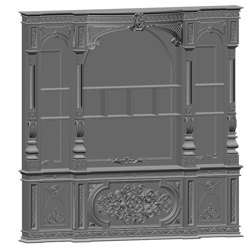 картинка Молельная комната. Иконостас V2-014 3D-STL.COM