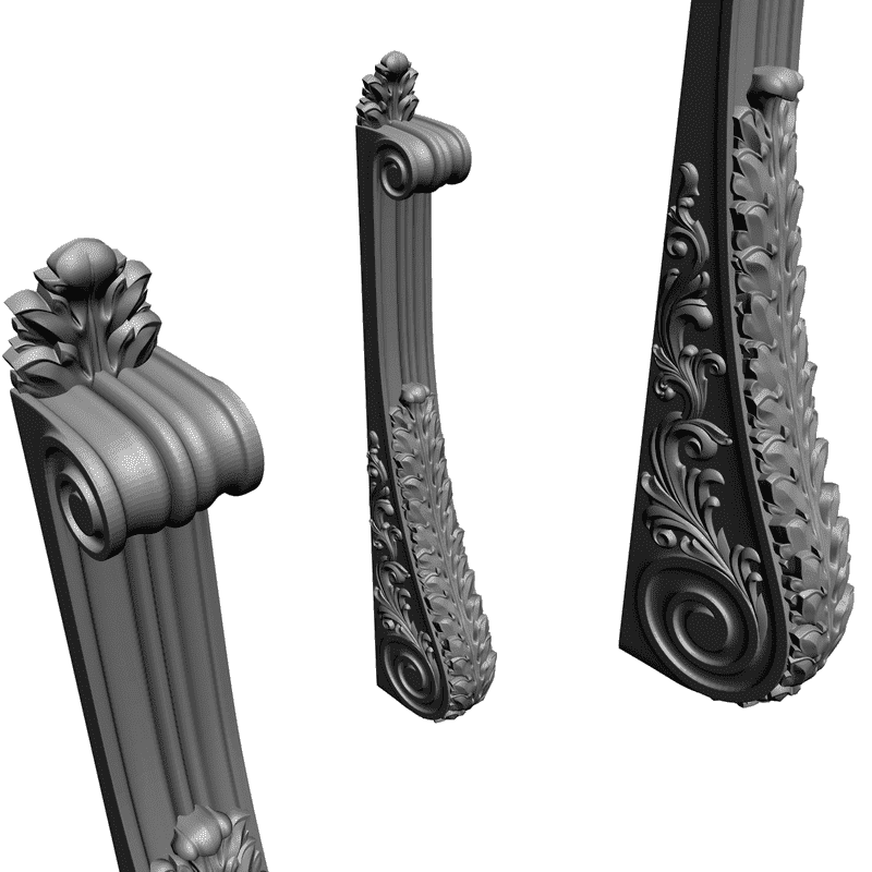 картинка Столб резной D17-009 3D-STL.COM