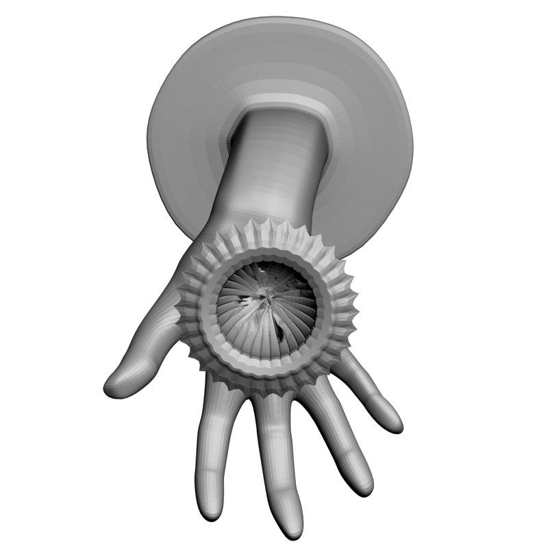 картинка Рука с чашей L5-066 3D-STL.COM