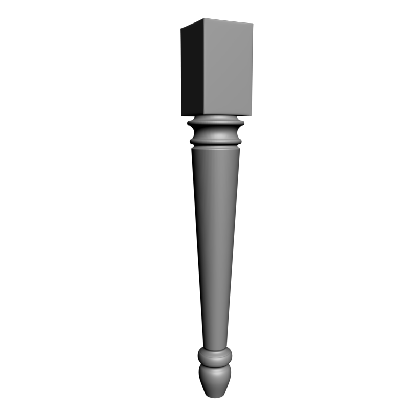 картинка Ножка мебельная резная M6-134 3D-STL.COM