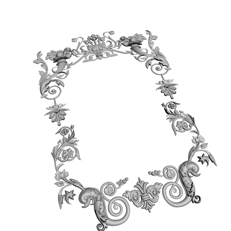 картинка Рама резная D14-118 3D-STL.COM