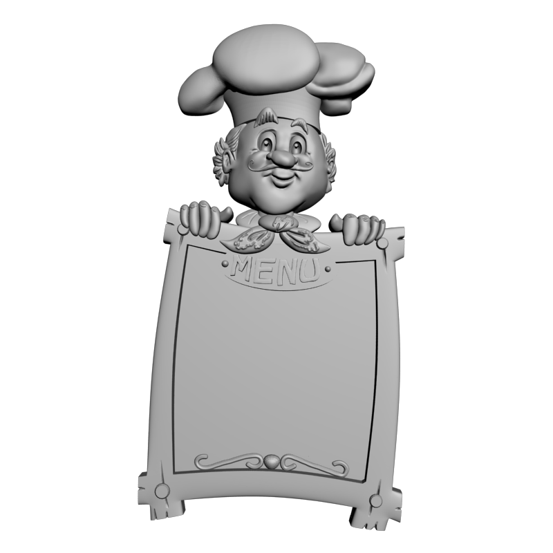 картинка Доска меню A780 P4-525 3D-STL.COM