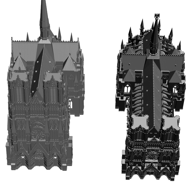 картинка Notre Dame De Paris H1-020 3D-STL.COM