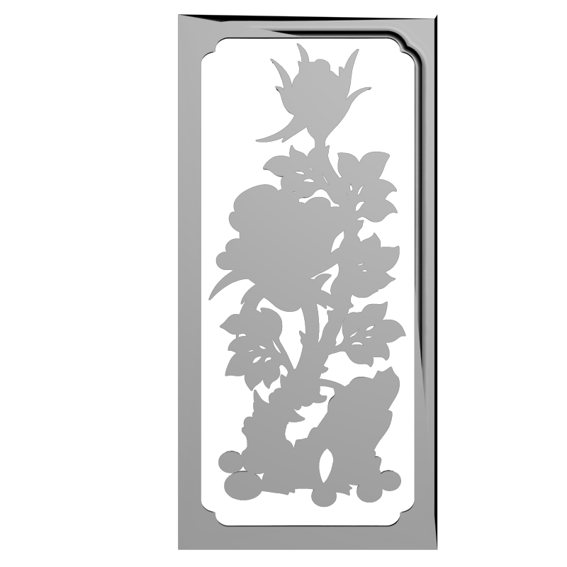 картинка Нарды с цветами PI2-138 3D-STL.COM