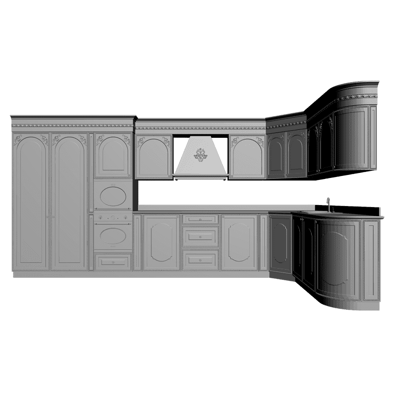 картинка Кухня M5-016 3D-STL.COM