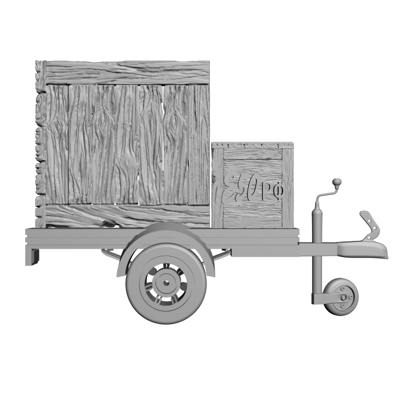 картинка Часы-прицеп настенные P3-196 3D-STL.COM