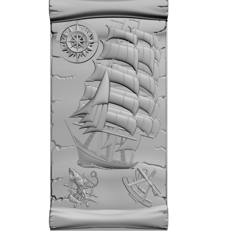 картинка Корабль с другими канатами PI2-095 3D-STL.COM