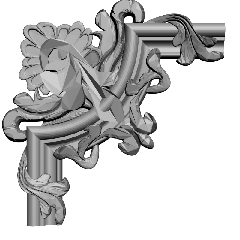картинка Угловой элемент D19-045 3D-STL.COM