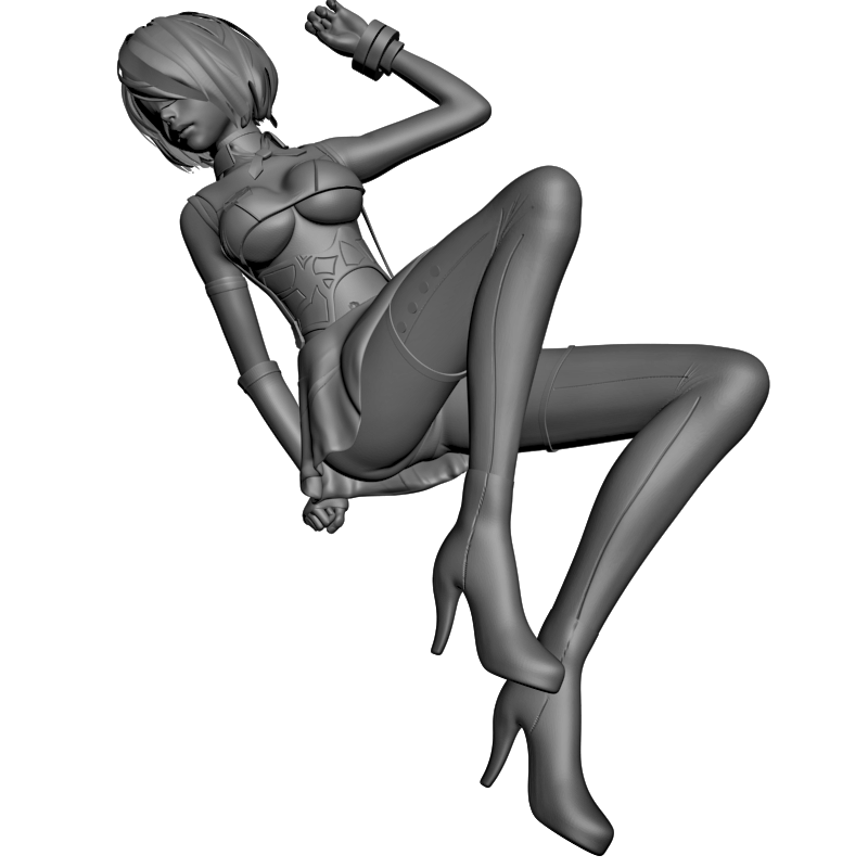 картинка Фанарт девушка L3-345 3D-STL.COM