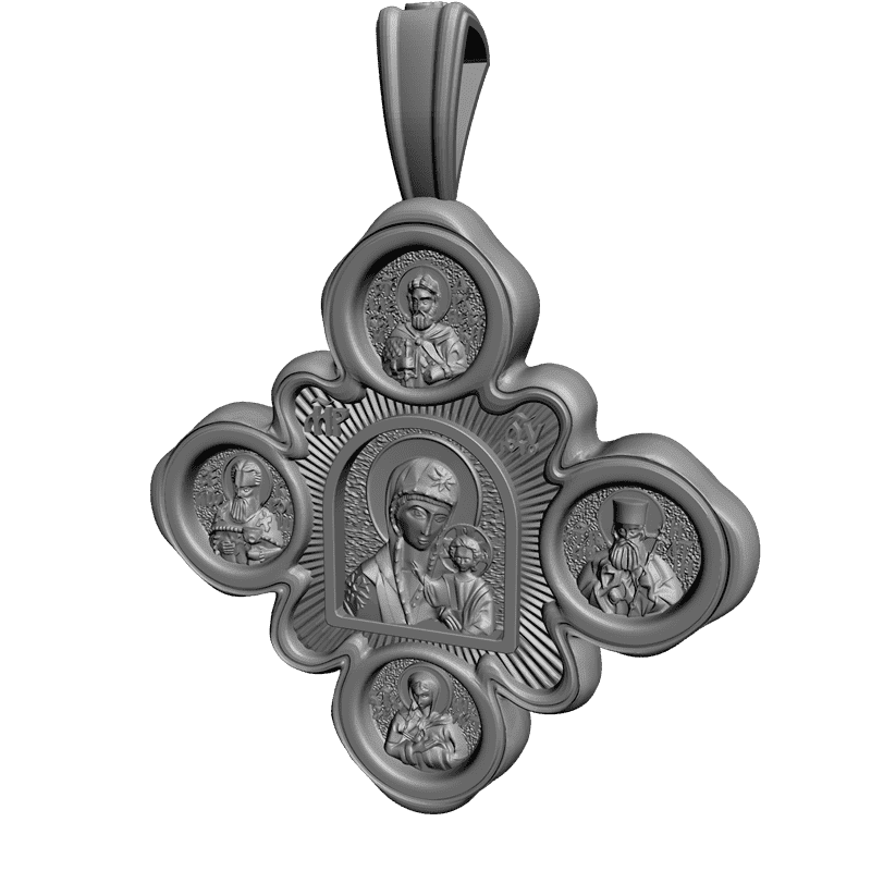 картинка Крестик RY4-012 3D-STL.COM