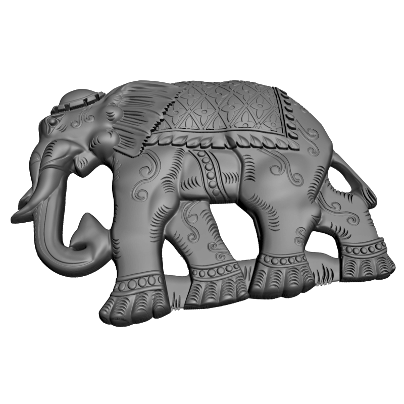 картинка Индийский слон F1-252 3D-STL.COM