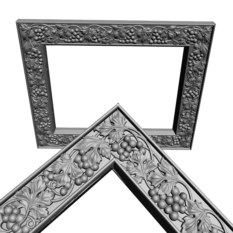картинка Рамка резная для картины D14-166 3D-STL.COM
