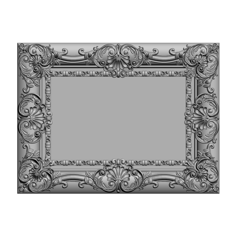 картинка Рамка резная D14-579 3D-STL.COM