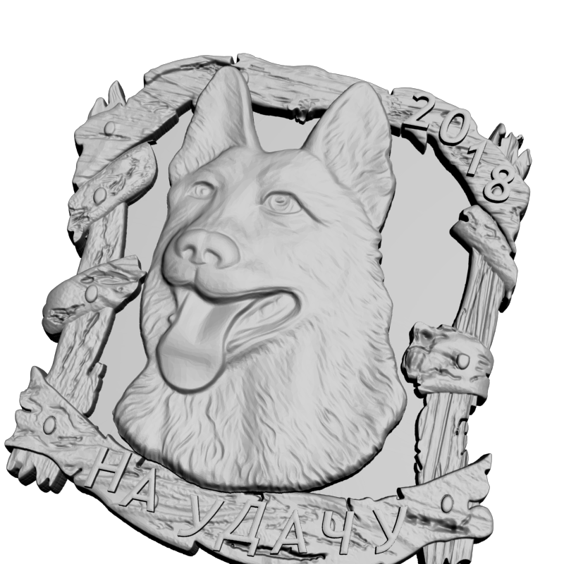 картинка Овчарка D12-701 3D-STL.COM