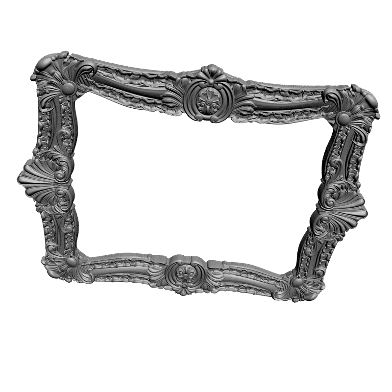 картинка Рама резная для зеркала D14-201 3D-STL.COM