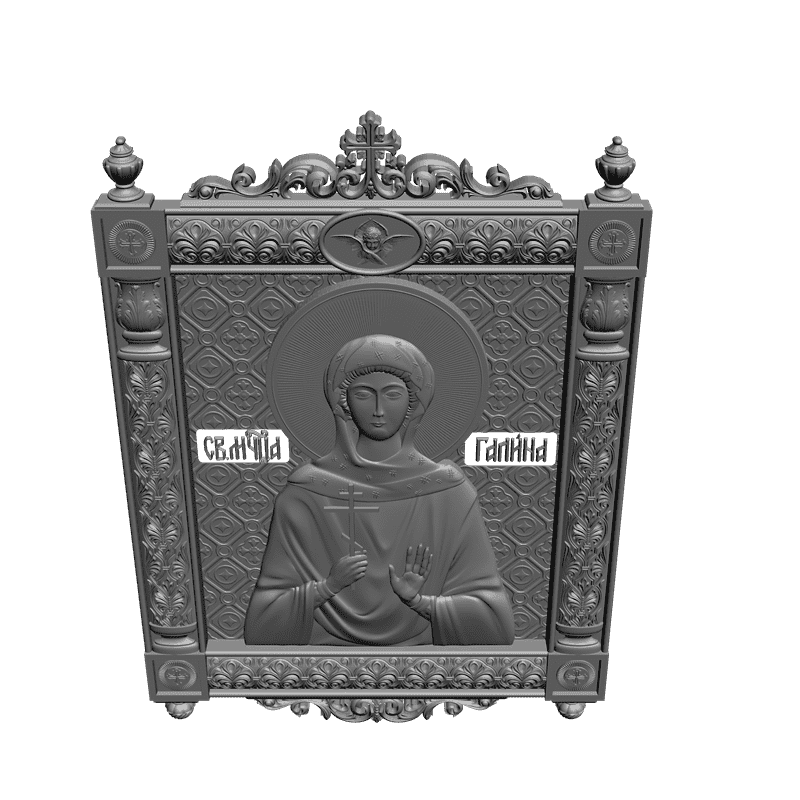картинка Святая Мученица Галина V3-292 3D-STL.COM